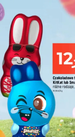 Czekoladowe figurki KitKat lub Smarties