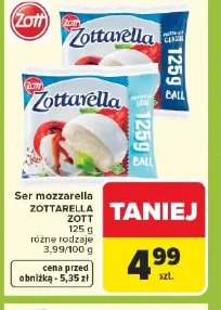 Ser mozzarella ZOTTARELLA ZOTT