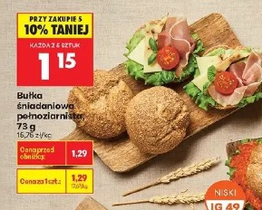 Bułka śniadaniowa pełnoziarnista