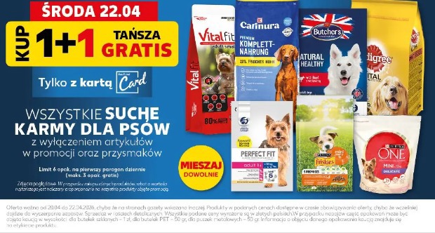 Wszystkie suche karmy dla psów z wyłączeniem artykułów w promocji oraz przysmaków