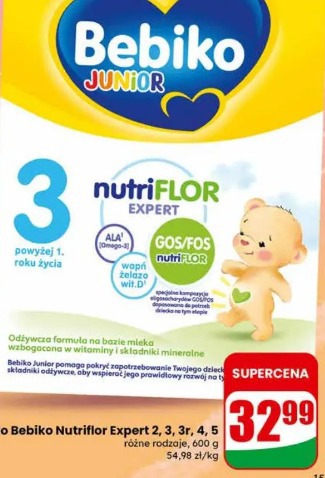 Mleko Bebiko Nutriflor Expert 2, 3, 3r, 4, 5