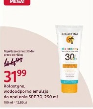Kolastyna wodoodporna emulsja do opalania SPF 30