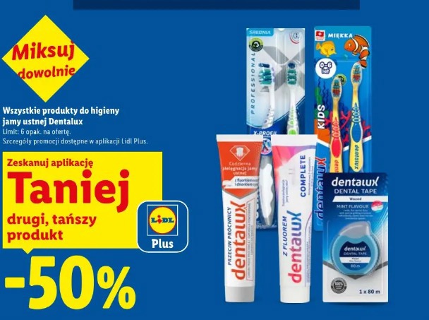 Dentalux produkty do higieny jamy ustnej