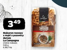 Makaron razowy z mąki z pszenicy durum La Campagna