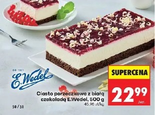 Ciasto porzeczkowe z białą czekoladą E.Wedel