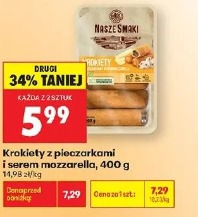 Krokiety z pieczarkami i serem mozzarella Nasze Smaki