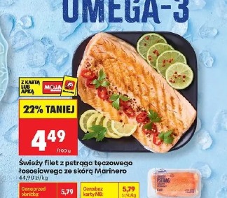 Świeży filet z pstrąga 