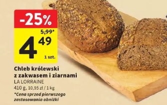 Chleb królewski z zakwasem i ziarnami LA LORRAINE
