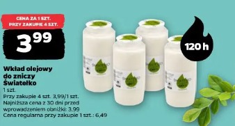 Wkład olejowy do zniczy Światełko