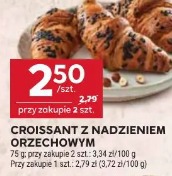 Croissant z nadzieniem orzechowym