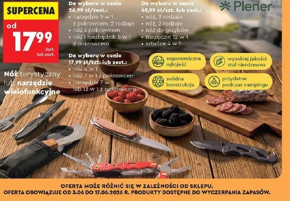 Nóż 13 w 1 z pokrowcem Plener