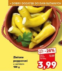 Zielone pepperoni z serkiem