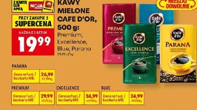Kawy mielone Cafe D'or: Premium, Excellence, Blue, Parana