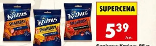 Snakersy Krakus, 85 g: klasyczne, z papryczką scorpion, serem cheddar