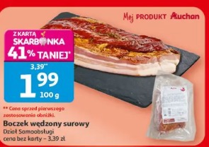 Boczek wędzony surowy