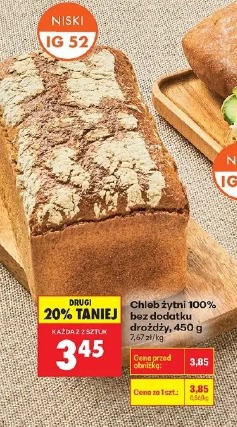 Chleb żytni 100% bez dodatku drożdży