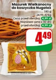 Mazurek Wielkanocny do koszyczka Nugatex