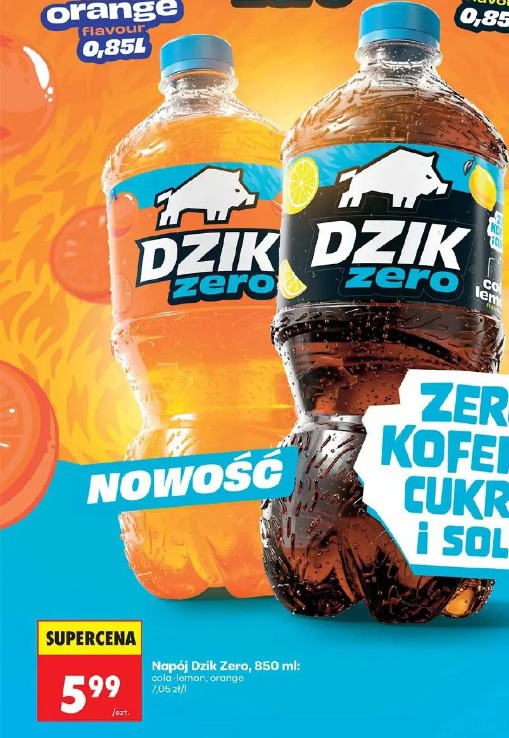 Dzik Zero napój, 850 ml