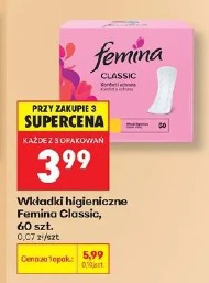 Wkładki higieniczne Femina Classic, 60 szt.
