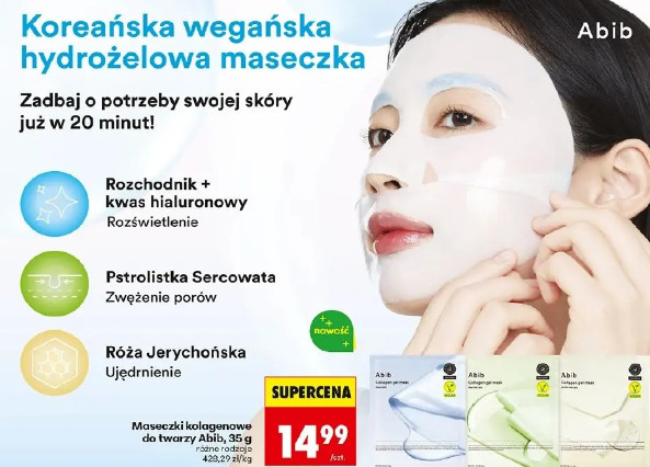 Maseczki kolagenowe do twarzy Abib