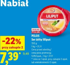 Pilos Ser żółty liliput
