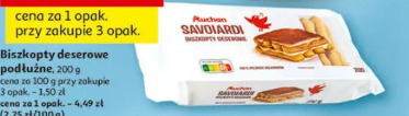 Biszkopty deserowe podłużne