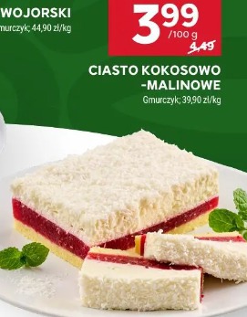 Ciasto kokosowo-malinowe