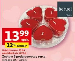 Zestaw 5 podgrzewaczy serce