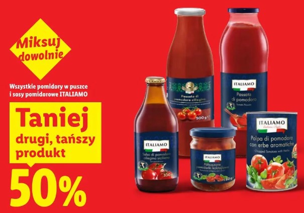 Wszystkie pomidory w puszce i sosy pomidorowe ITALIAMO