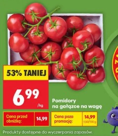 Pomidory na gałązce na wagę