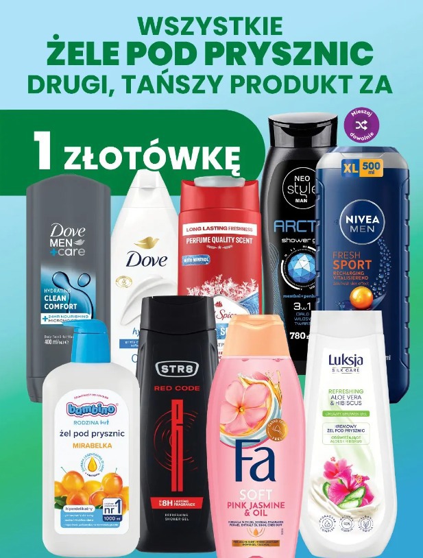 Wszystkie żele pod prysznic