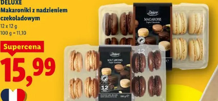 Deluxe Makaroniki z nadzieniem czekoladowym