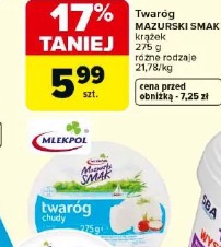 Twaróg MAZURSKI SMAK krążek