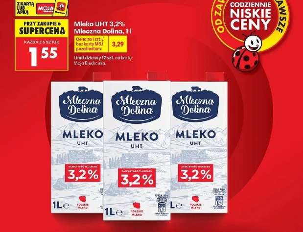 Mleko UHT 3,2% Mleczna Dolina