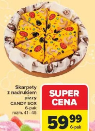 Skarpety z nadrukiem pizzy CANDY SOX