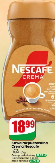 Kawa rozpuszczalna Crema Nescafé