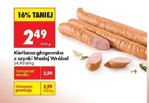 Kiełbasa głogowska z szynki Madej Wróbel