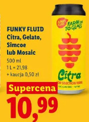Funky Fluid Citra, Gelato, Simcoe lub Mosaic