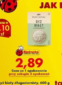 Ryż biały długoziarnisty Plony Natury
