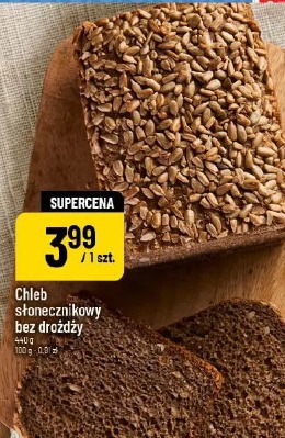 Chleb słonecznikowy bez drożdży