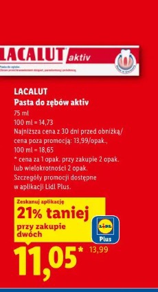 Lacalut Pasta do zębów aktiv