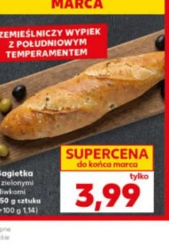 Bagietka z zielonymi oliwkami