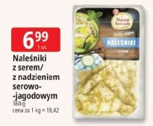 Nasze Smaki naleśniki z serem/z nadzieniem serowo-jagodowym