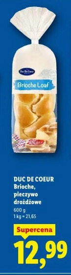 DUC DE COEUR Brioche, pieczywo drożdżowe