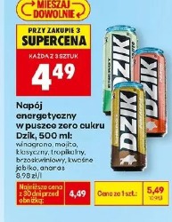 Dzik napój energetyczny w puszce zero cukru
