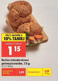 Bułka śniadaniowa pełnoziarnista