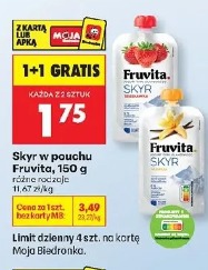 Skyr w pouchu Fruvita
