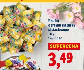 Praliny o smaku mazurka pistacjowego