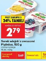 Serek wiejski z owocami Piątnica