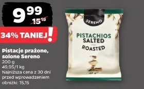 Pistacje prażone, solone Sereno